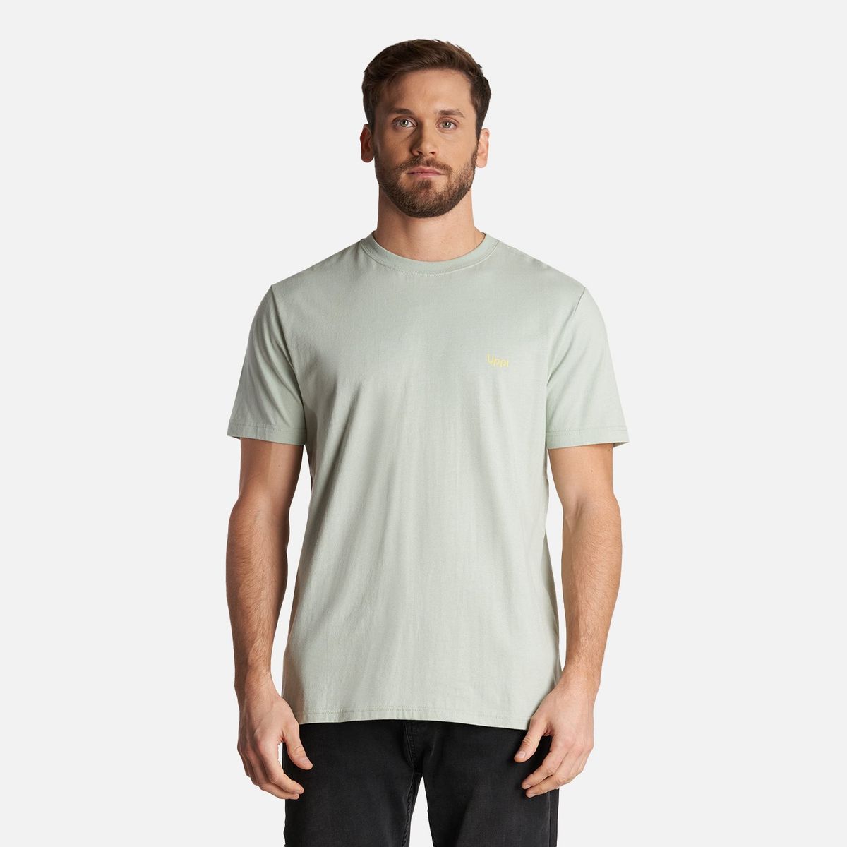 LIPPI - Polera Hombre Logo Lippi Back Print T-Shirt Jade Lippi