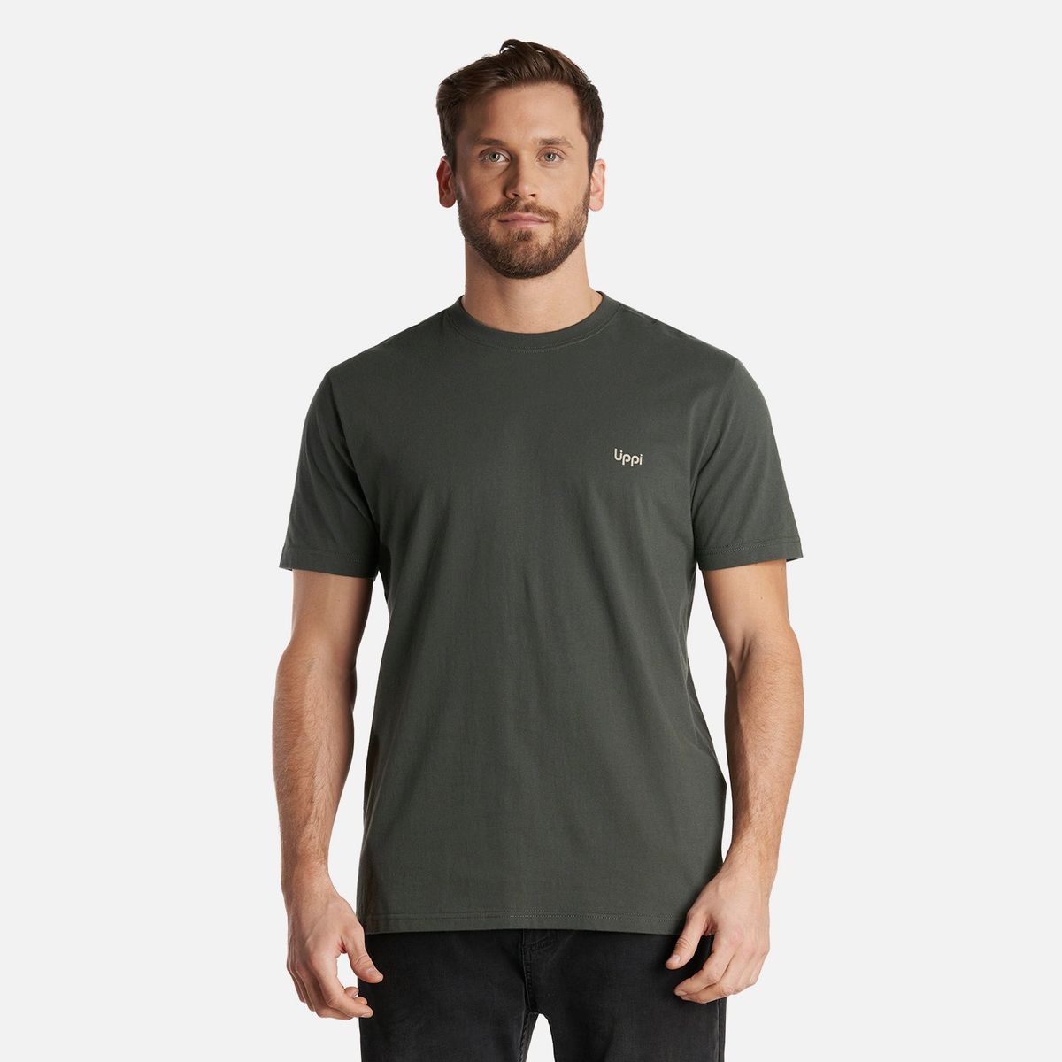 LIPPI - Polera Hombre Gravel T-Shirt Verde Militar Lippi