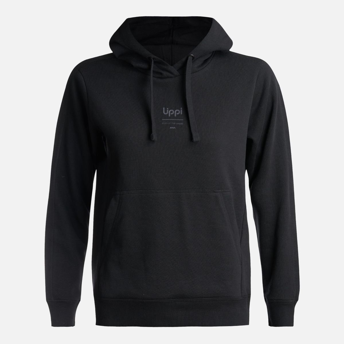 LIPPI - Poleron Teen Girl Ulmo Mid Point Hoody Sweatshirt Negro Lippi