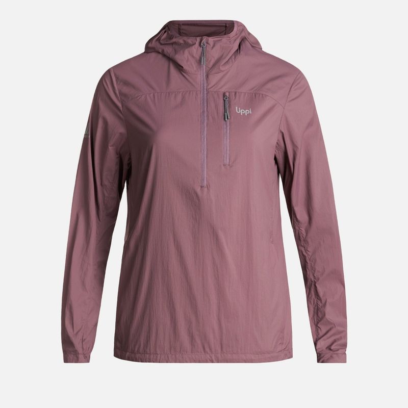 LIPPI - Chaqueta Mujer  Spry WindBreaker 14 Zip Hoody Jacket Morado Lippi