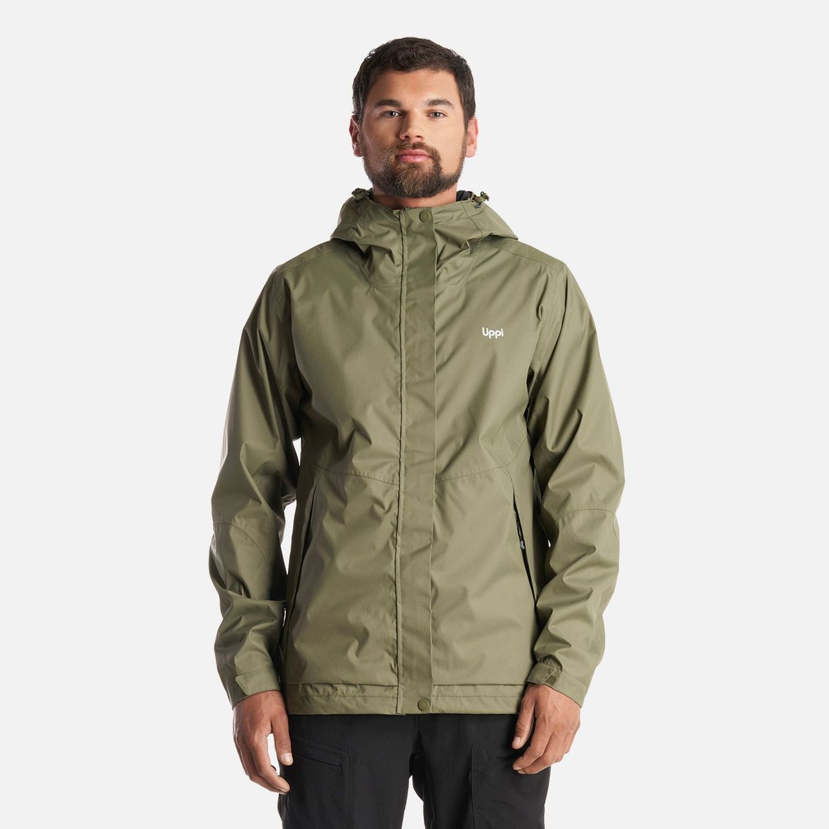 LIPPI - Chaqueta Hombre Blizzard B-Dry Hoody Jacket Verde Oliva Lippi