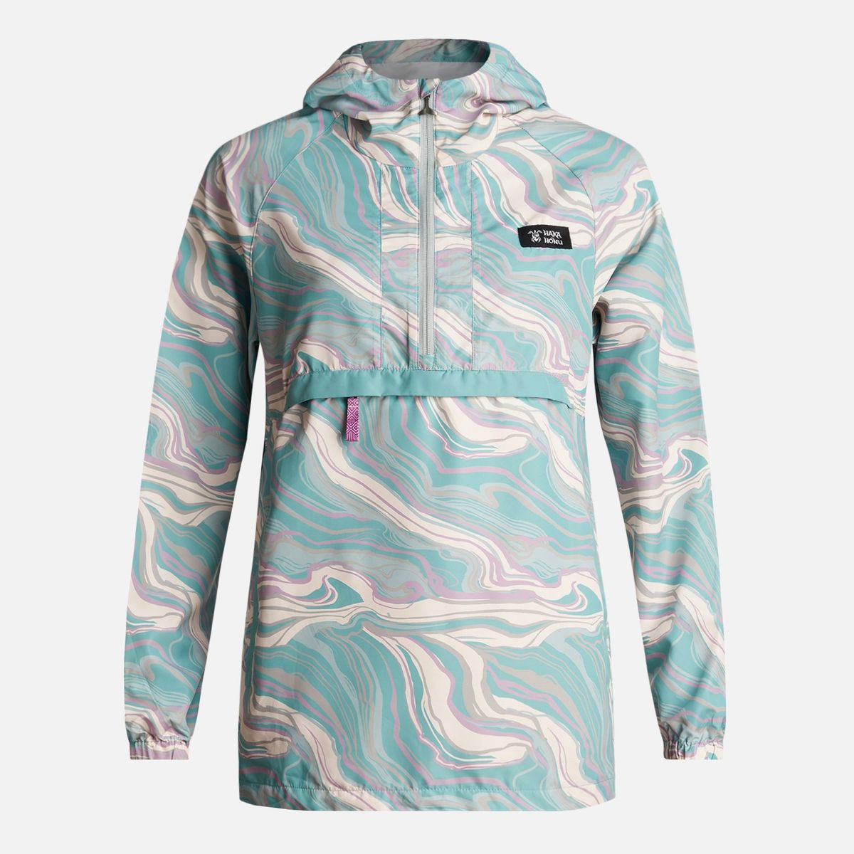 HAKA HONU - Chaqueta Mujer Aperrao 14 zip Print Jade Haka Honu