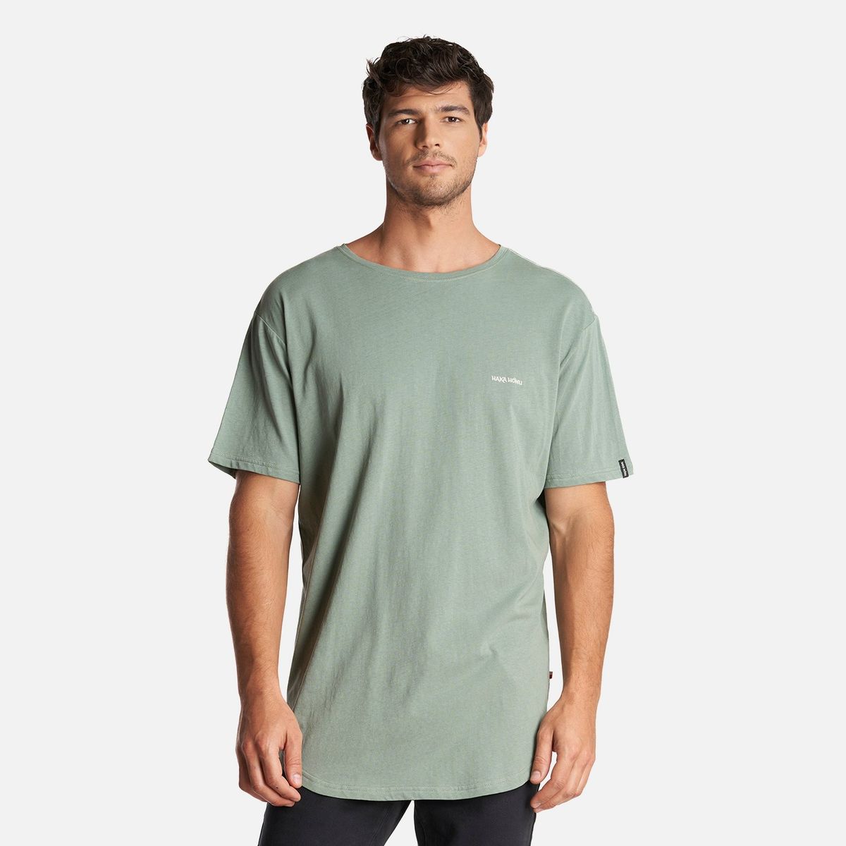 HAKA HONU - Polera Hombre Natural Verde Oliva Haka Honu