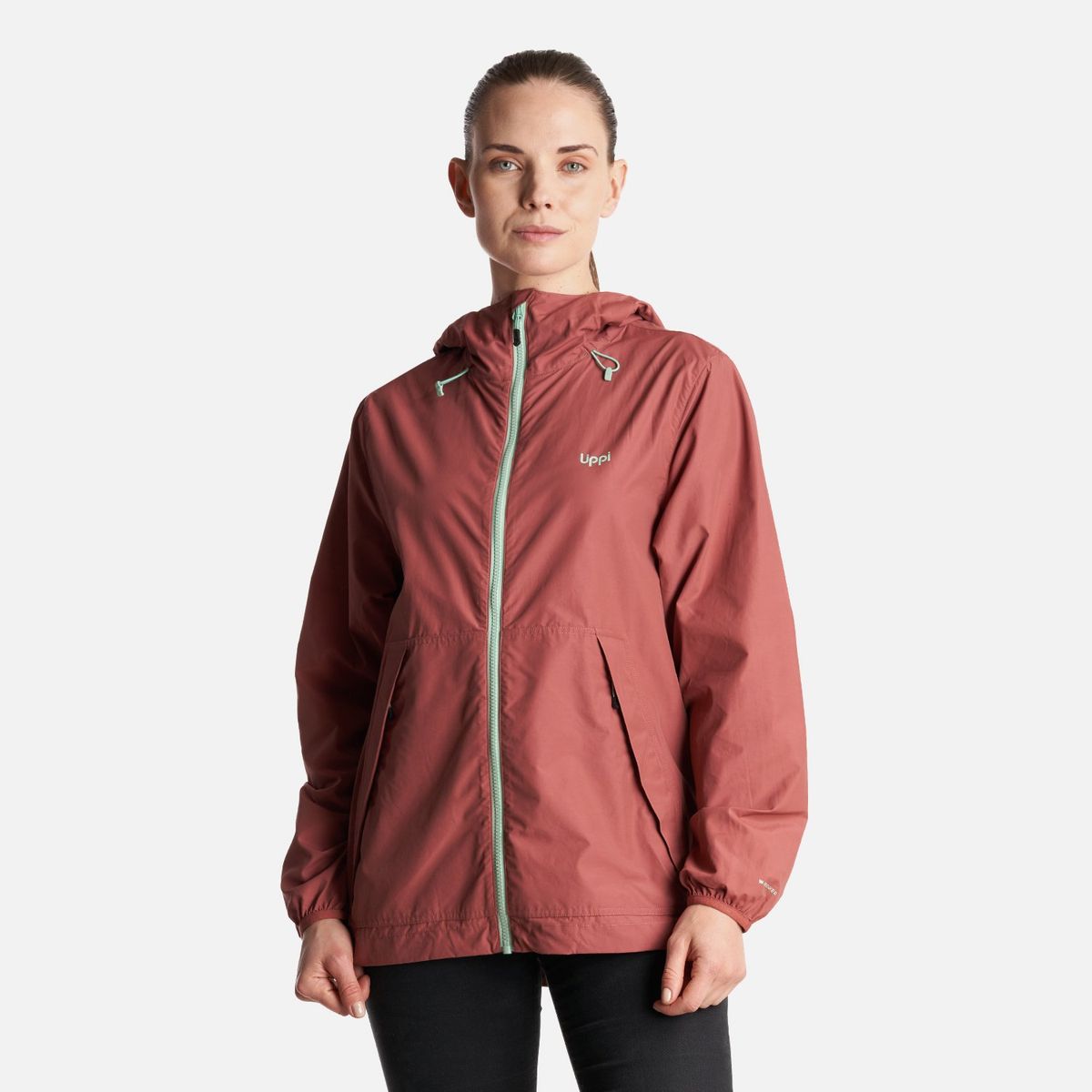 LIPPI - Chaqueta Mujer  WindLand  WindBreaker Hoody Jacket Rosa Oscuro Lippi