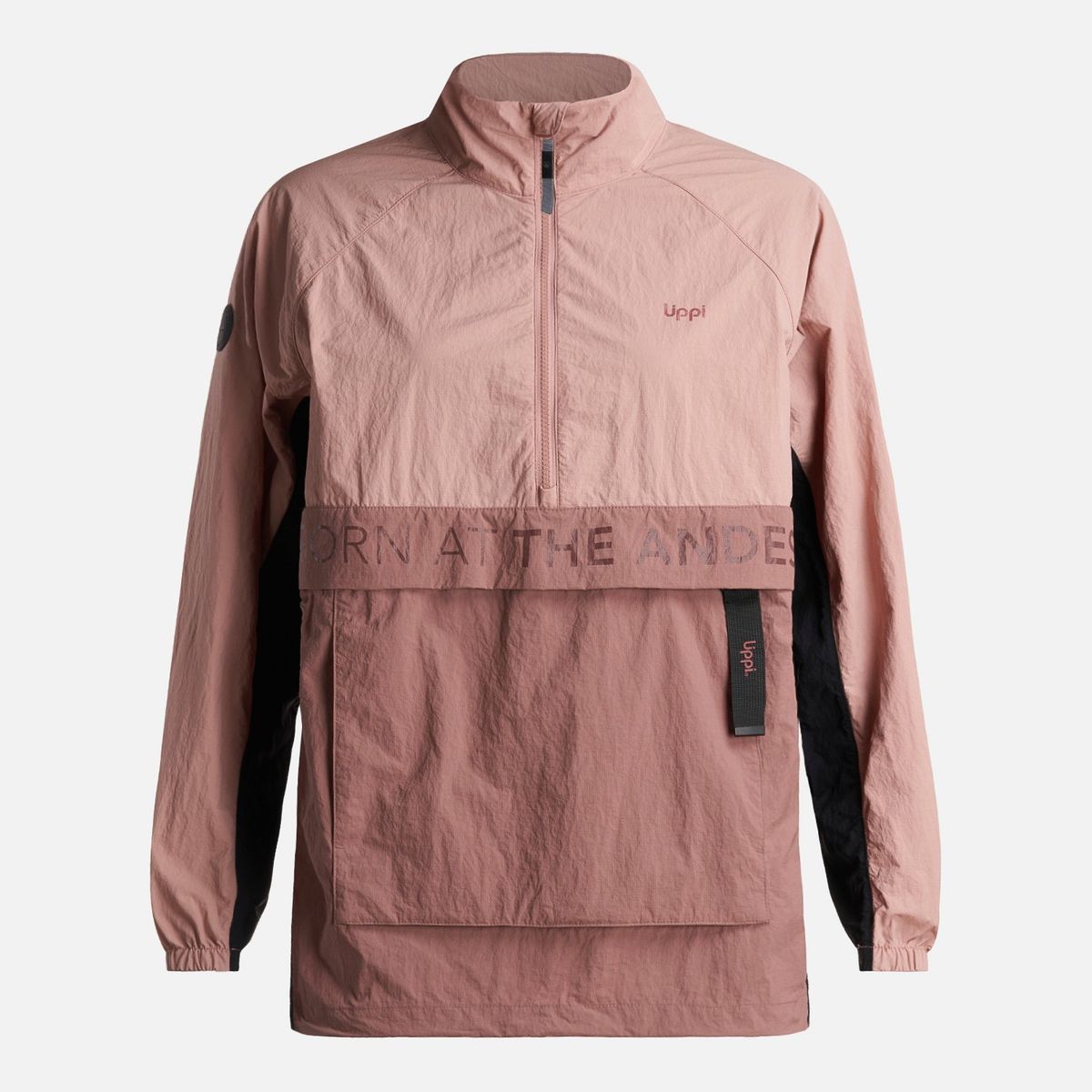 LIPPI - Chaqueta Mujer  WindCity WindBreaker 1/4 Zip Jacket Rosa Lippi