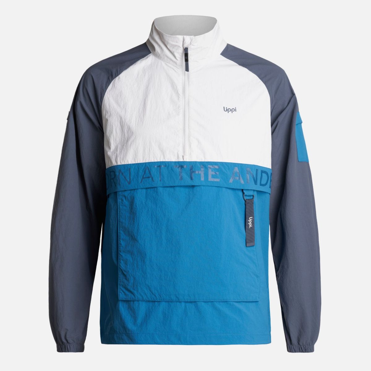 LIPPI - Chaqueta Hombre WindCity WindBreaker 1/4 Zip Jacket Azul Lippi