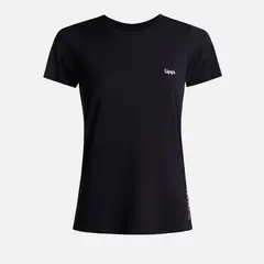LIPPI - Polera Mujer 4 Run Seamless Trail Short Sleeve T-Shirt Negro