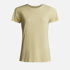 LIPPI - Polera Mujer 4 Run Seamless Trail Short Sleeve T-Shirt Amarillo