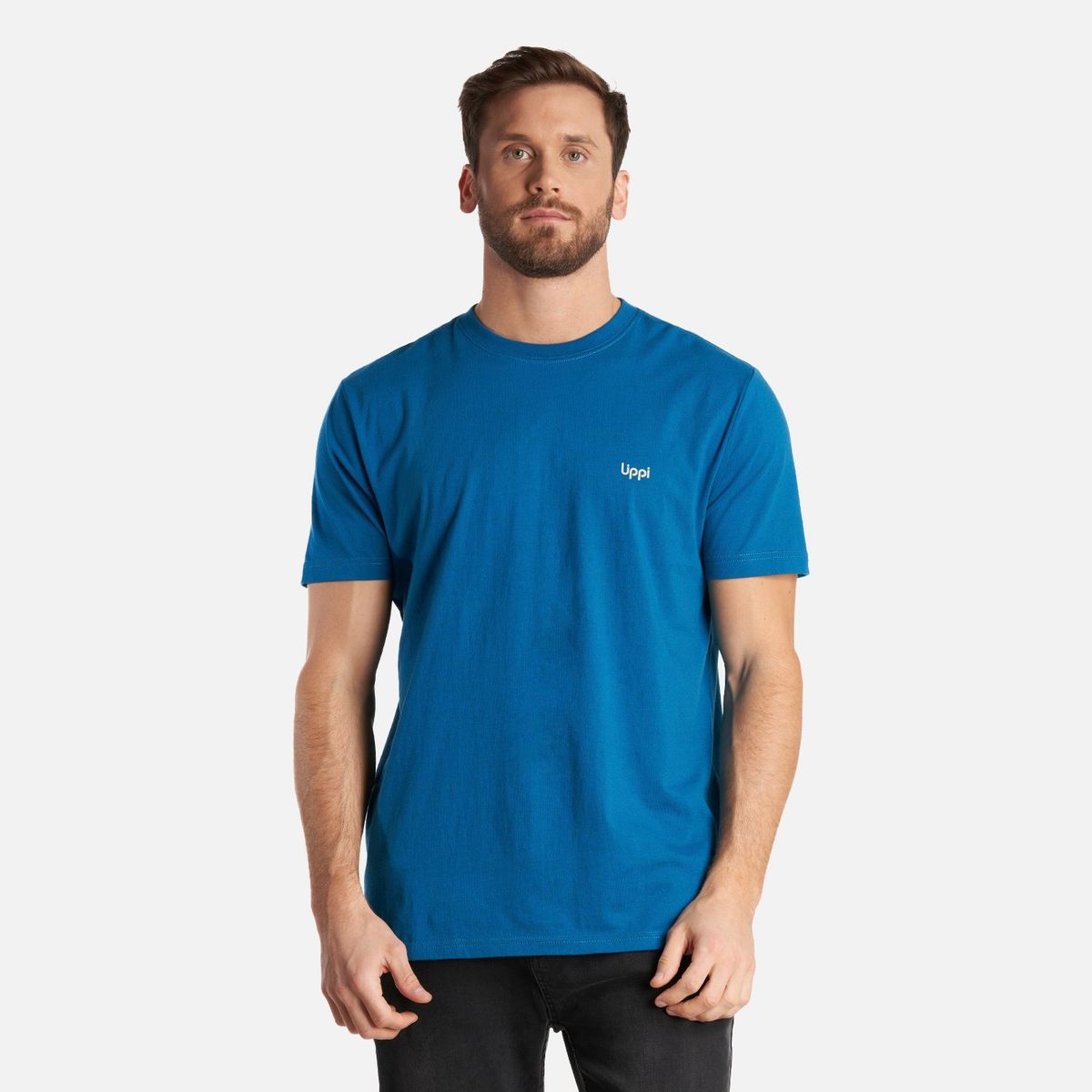 LIPPI - Polera Hombre Born and Raised T-Shirt Azul Lippi