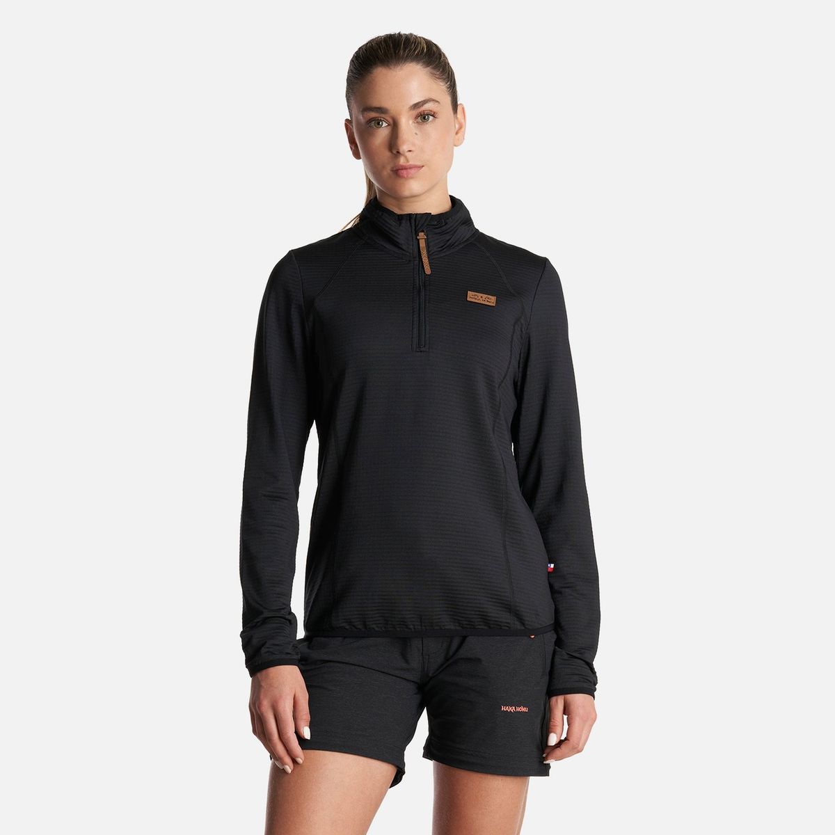 HAKA HONU - Poleron Mujer Taina Negro Haka Honu