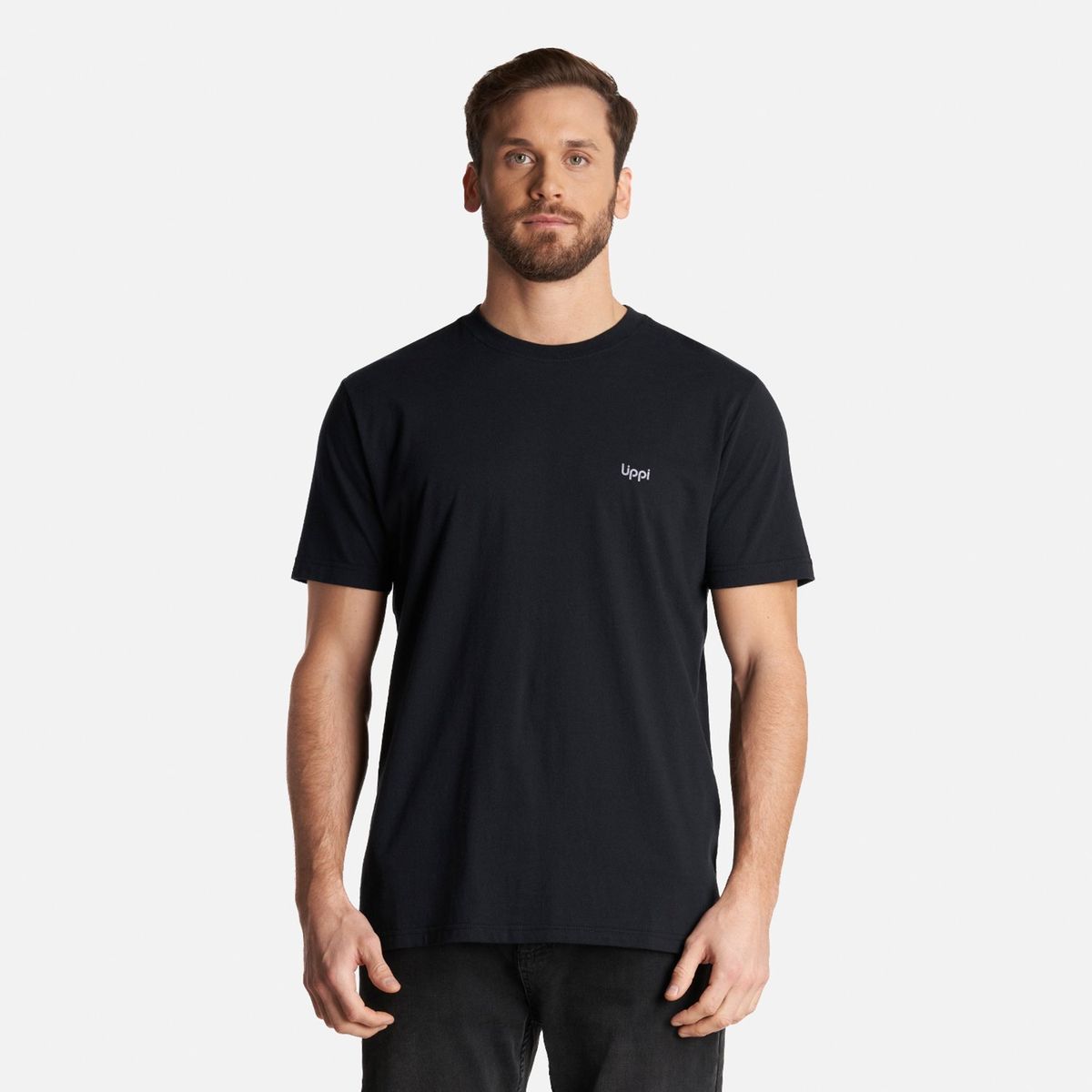 LIPPI - Polera Hombre Born at the Andes T-Shirt Negro Lippi