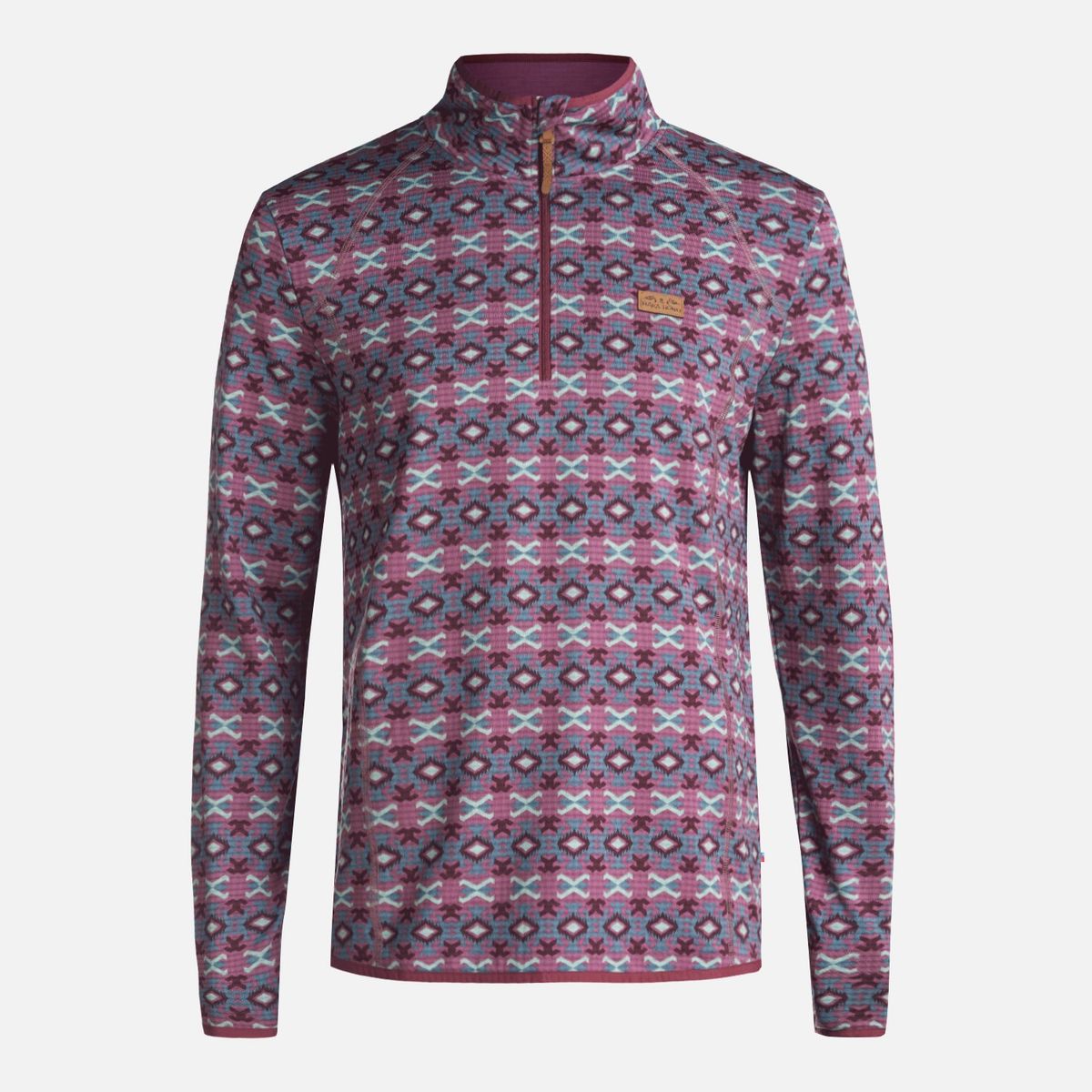 HAKA HONU - Poleron Hombre Taina Print Morado Haka Honu