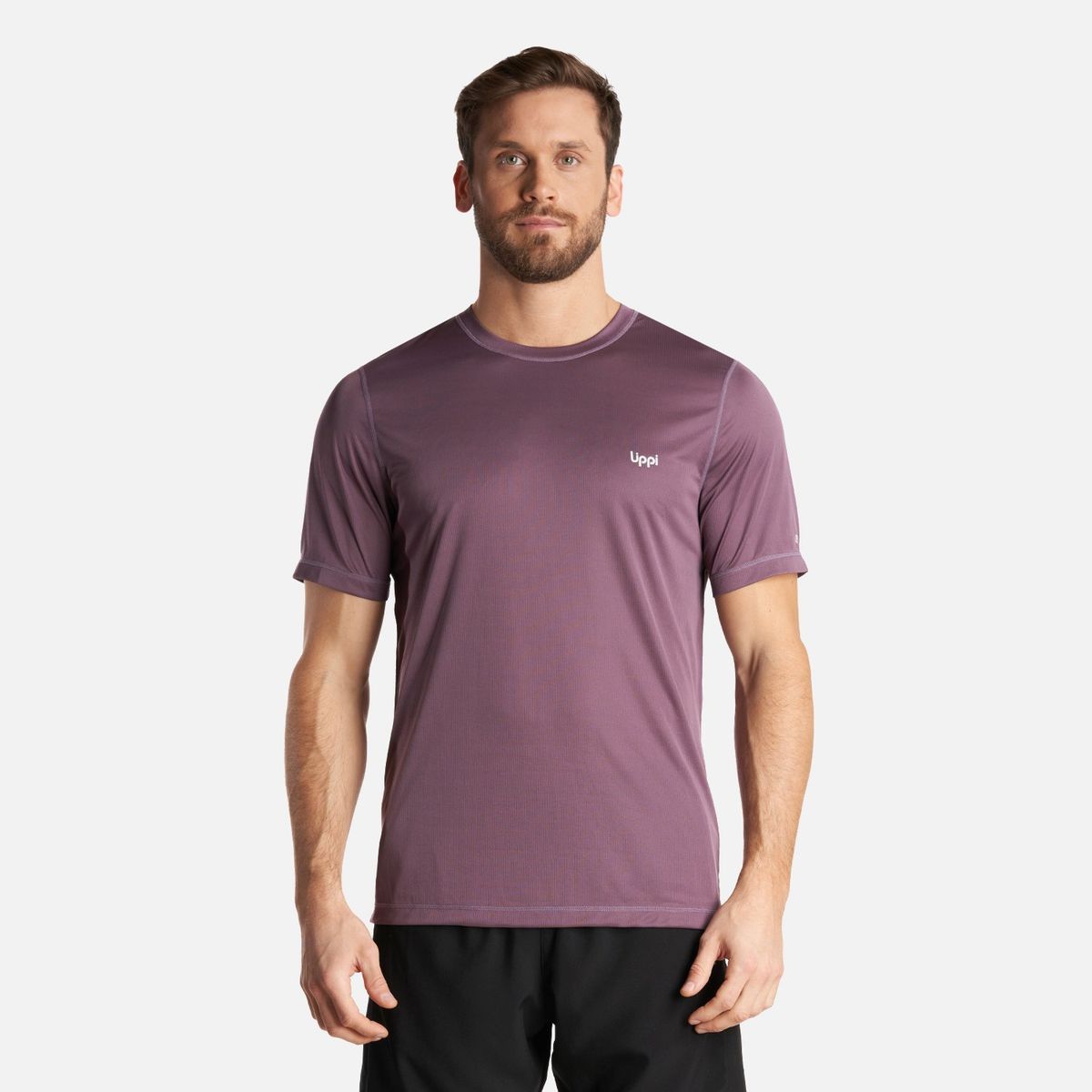 LIPPI - Polera Hombre Core Q-Dry T-Shirt Morado Lippi