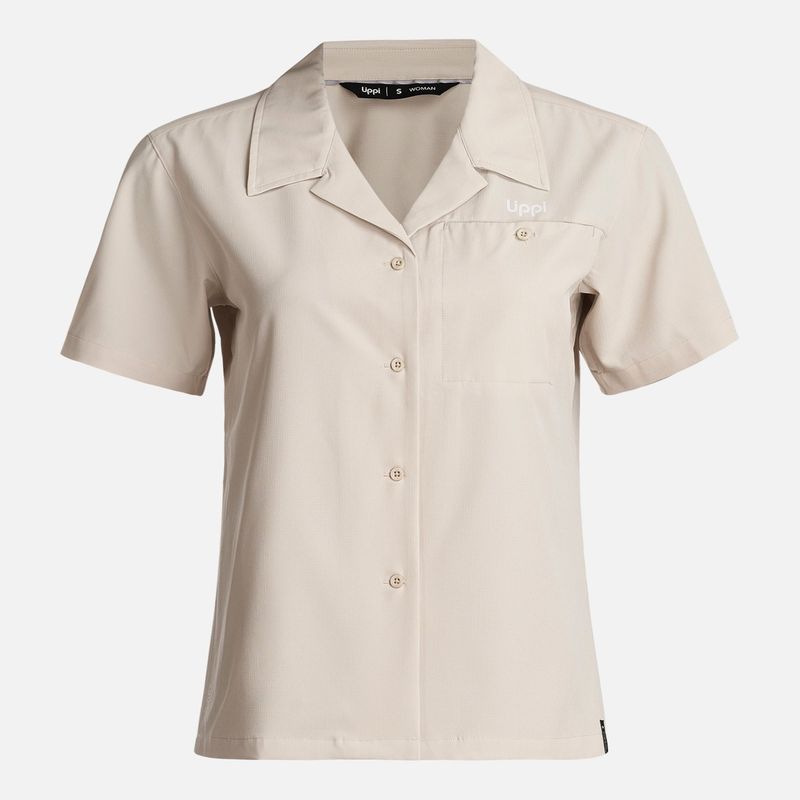 LIPPI - Camisa Mujer  Murallon Q- Dry Shirt Crema Lippi