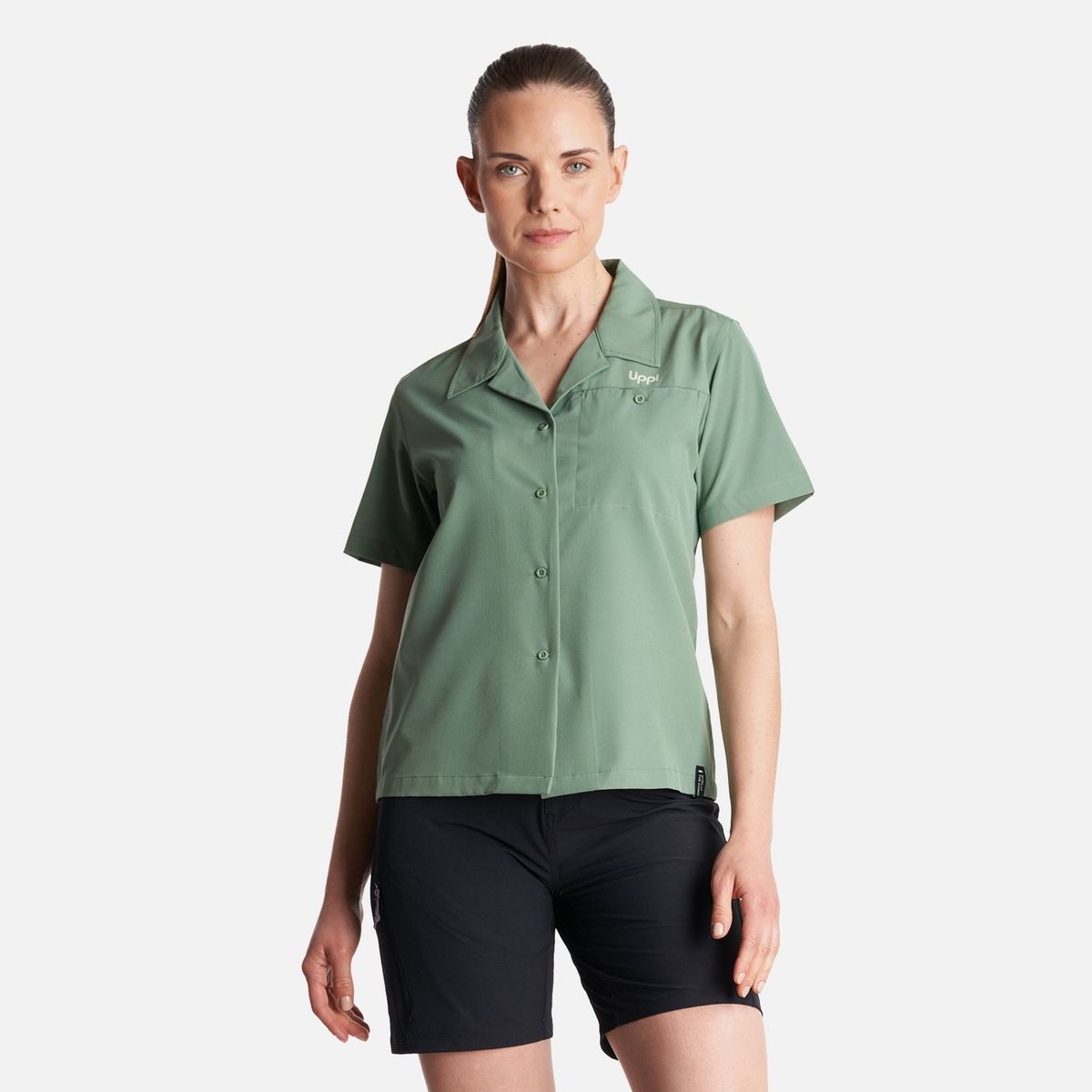 LIPPI - Camisa Mujer  Murallon Q- Dry Shirt Verde Claro Lippi