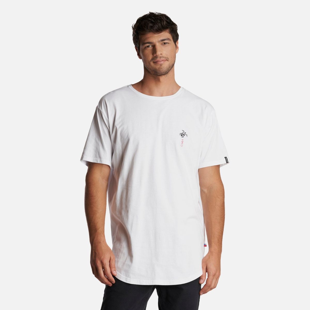 HAKA HONU - Polera Hombre Fauna Onirica Blanco Haka Honu