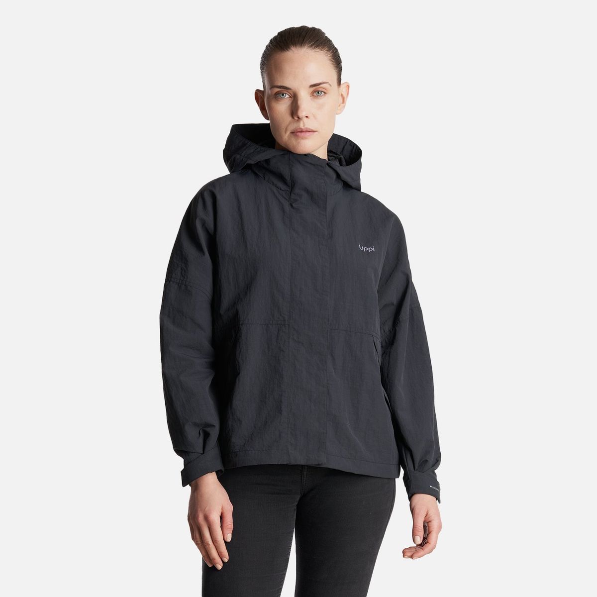 LIPPI - Chaqueta Mujer  CityMe WindBreaker Hoody Jacket Negro Lippi