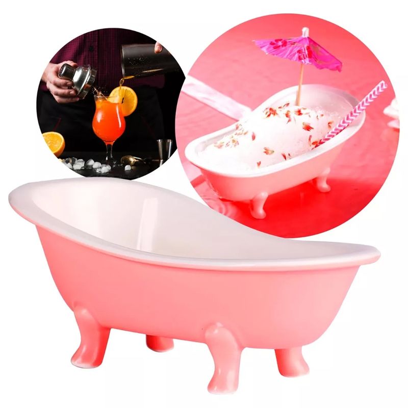 GENERICO - Vaso Cocktail Bañera Vaso Coctelero Cóctels Tragos Fiesta Baño