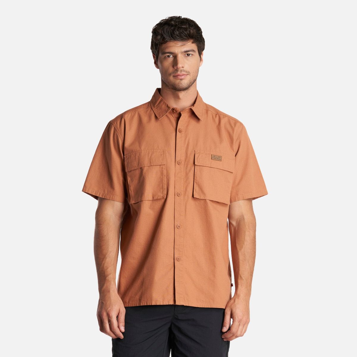 HAKA HONU - Camisa Hombre Safari Cafe Claro Haka Honu
