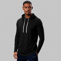 Polera long fit con Capucha