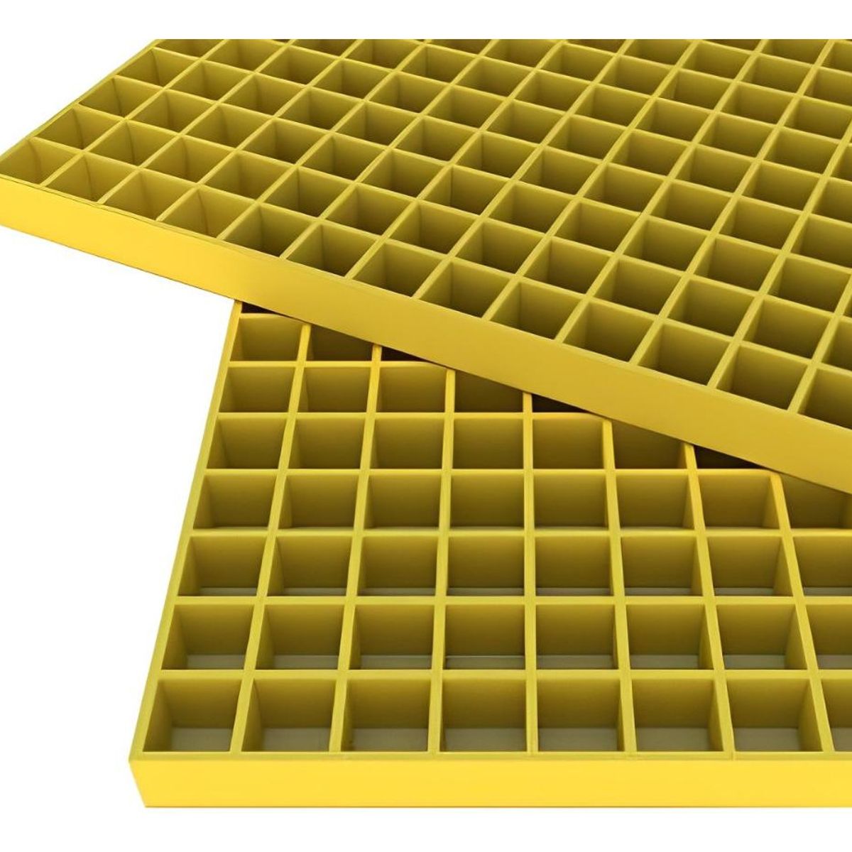 DVP - Parrilla Frp 38x38x38mm Amarillo 2x1mts Dvp