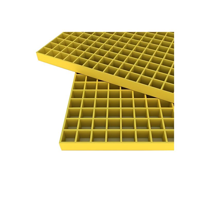 DVP - Parrilla Frp 38x38x38mm Amarillo 2x1mts Dvp