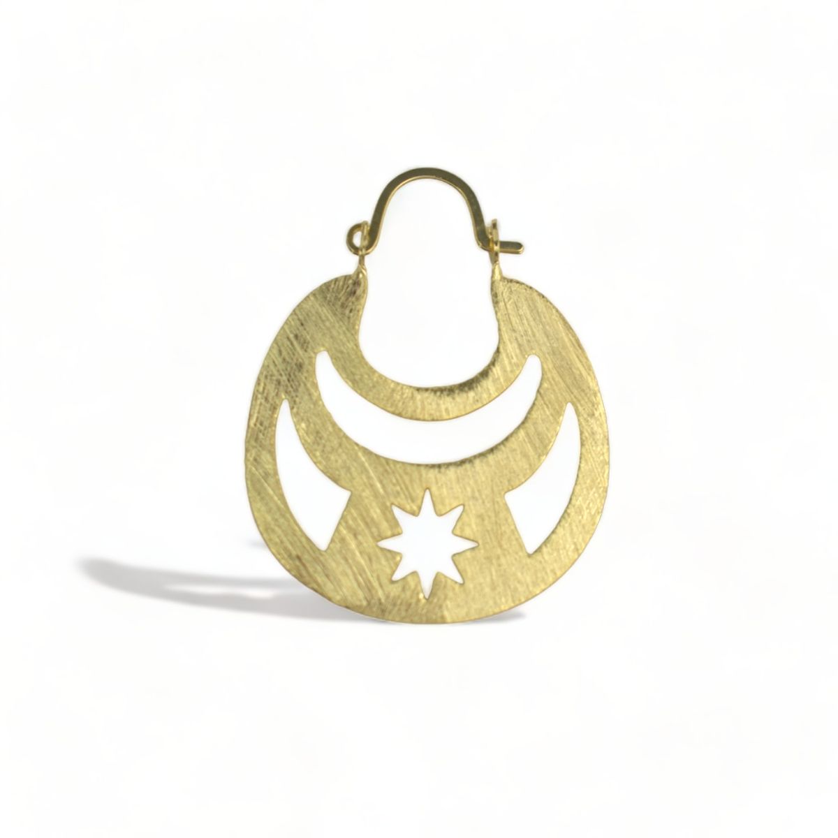 GENERICO - Aro Cultura Mapuche Peltre Bañado En Oro 24K