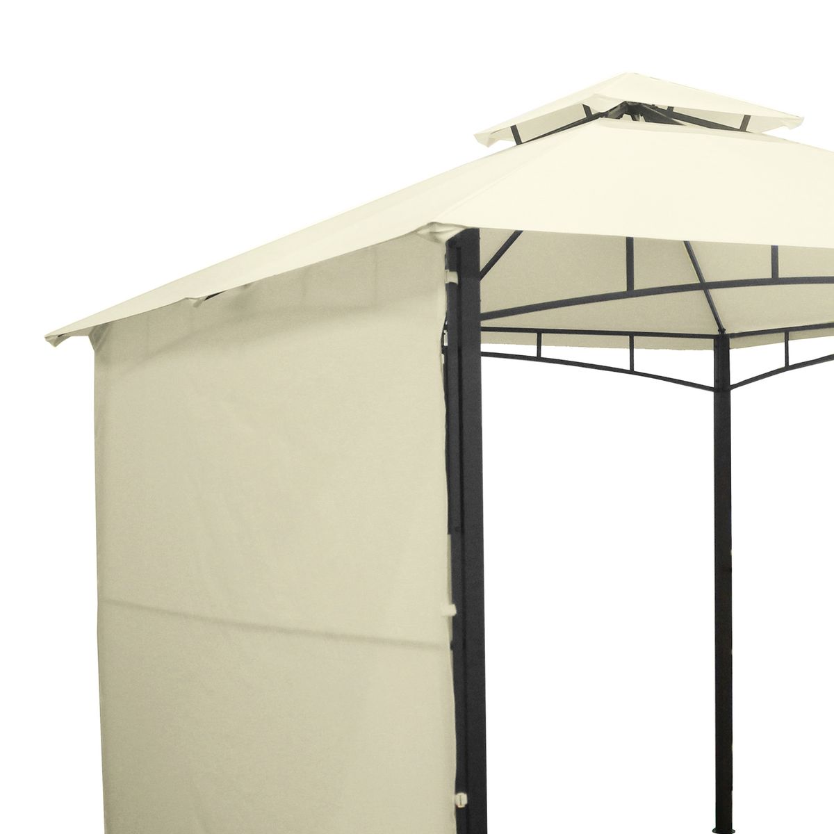 EL BARCO - PÉRGOLA CON LATERAL 3x3mt COLOR MARFIL