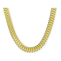 GENERICO - Collar Cinta Calada Plata Enchapado En Oro Mas Caja Regalo