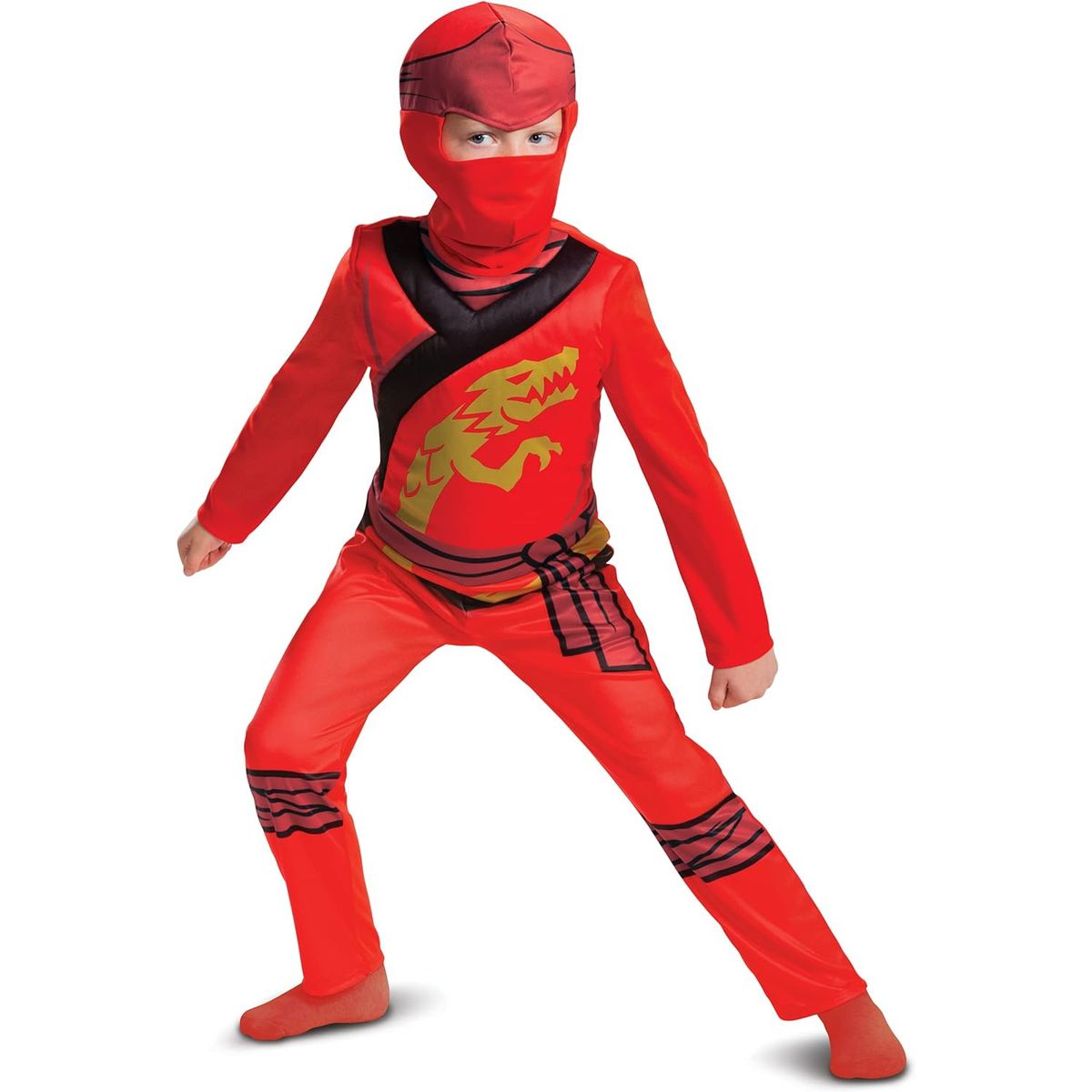 DISGUISE - Disfraz Ninja Lego Ninjago Modelo Kai Original Talla 7-8