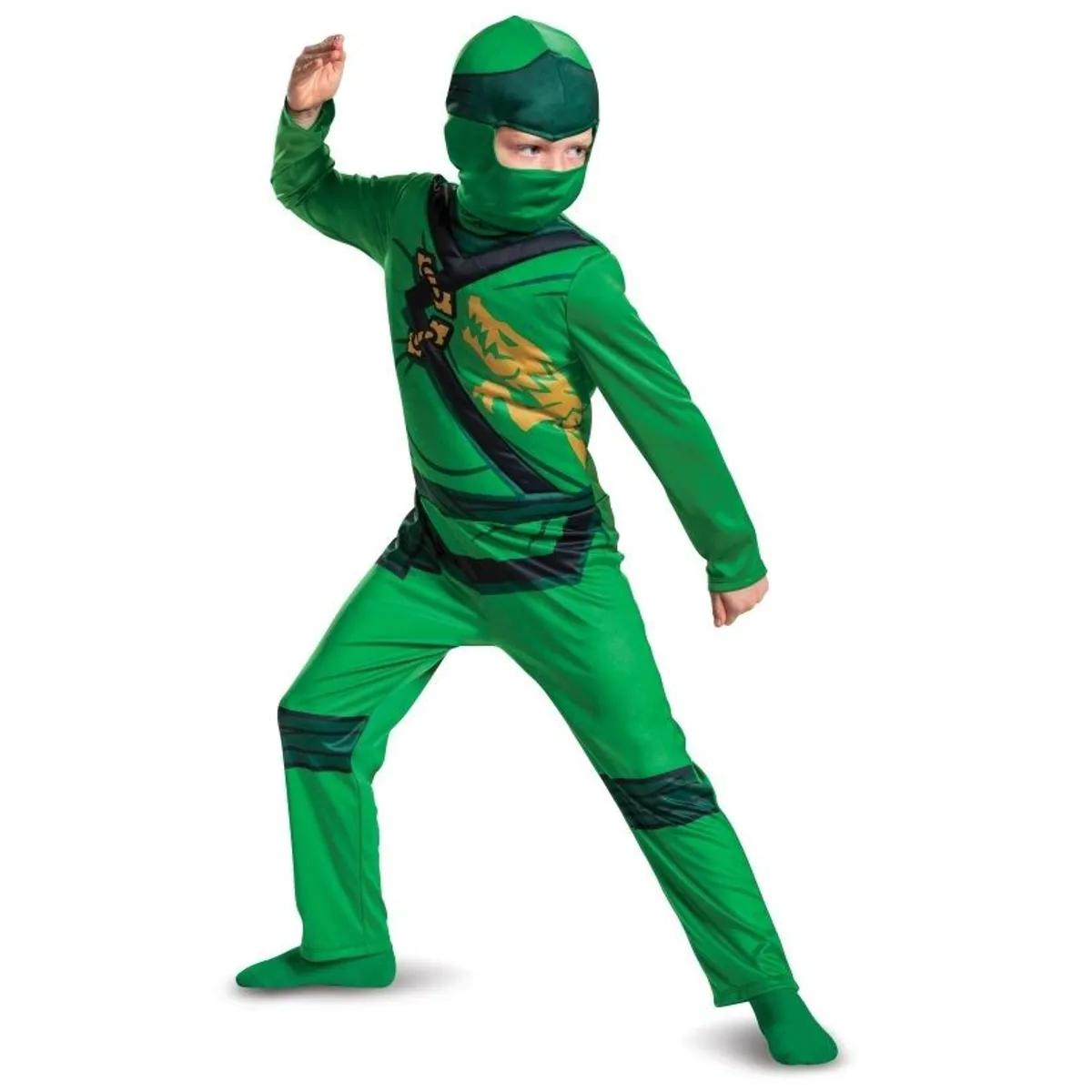 DISGUISE - Disfraz Ninja Lego Ninjago Modelo LLOYD Original Talla 7-8