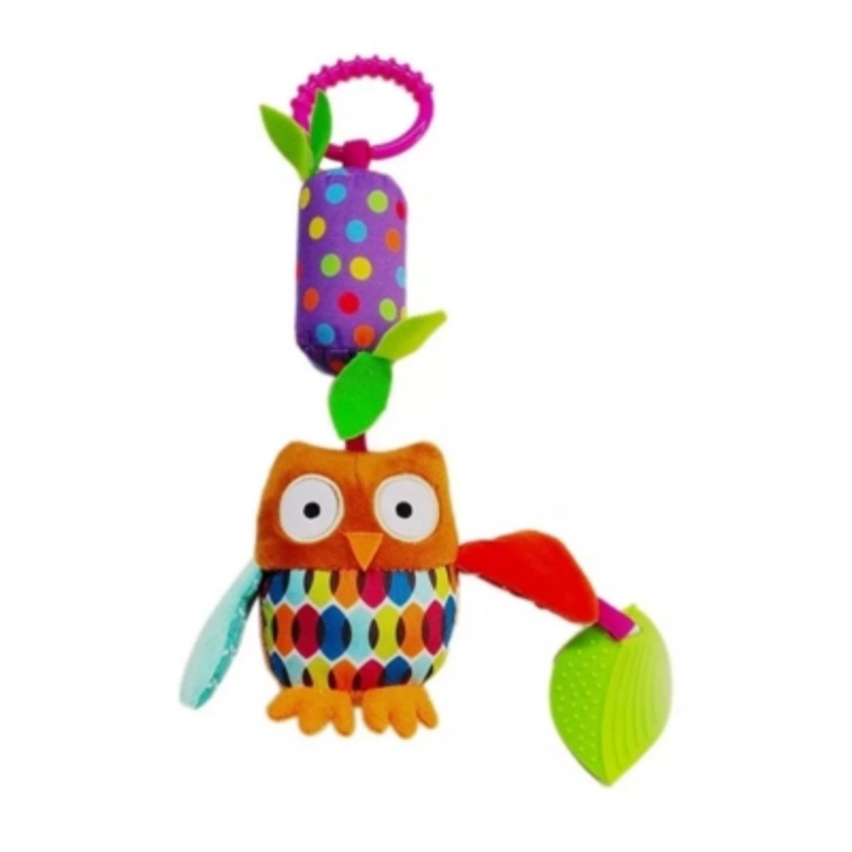 TEDMIMAK - Peluche Búho Colgante con Mordedor para Bebés Tedmimak