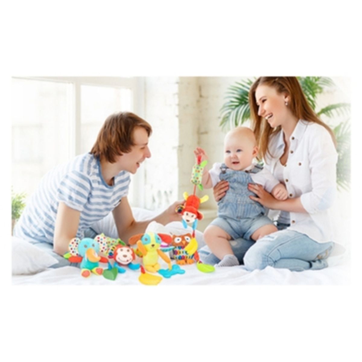 TEDMIMAK - Peluche Búho Colgante con Mordedor para Bebés Tedmimak