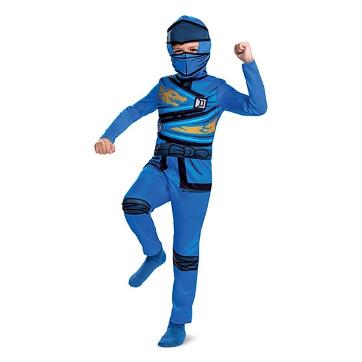 DISGUISE - Disfraz Ninja Lego Ninjago Modelo JAY Original Talla 7-8
