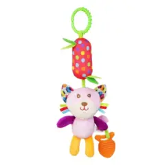 TEDMIMAK - Peluche Gato Colgante con Mordedor para Bebés