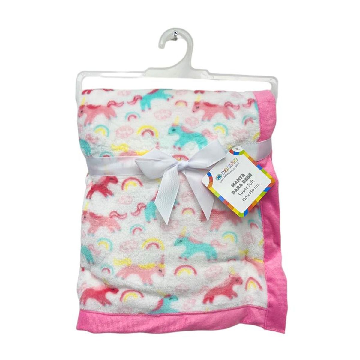 BEST HOUSE - Manta para bebe 100x150cm niña