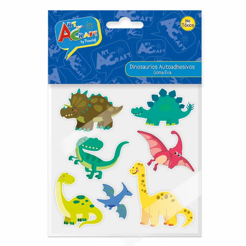 PRONOBEL - Figura Dinosaurios Goma Eva 7 Piezas