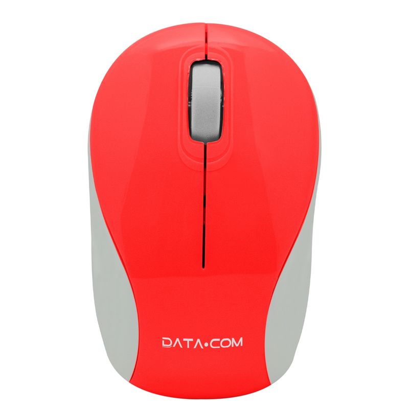 DATACOM - Mini Mouse Inalámbrico 3D Rojo Datacom