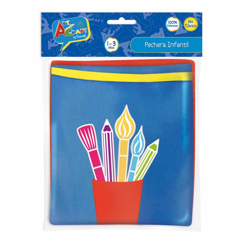 PRONOBEL - Pechera Infantil Talla 1 (1-3 Años) Art & Craft