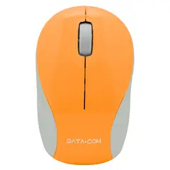 DATACOM - Mini Mouse Inalámbrico 3D Naranjo