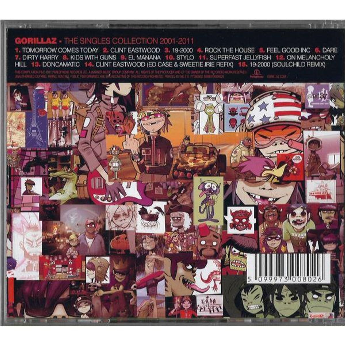 HITWAY MUSIC - GORILLAZ - SINGLES COLLECTION 2001 - 2011 - CD HITWAY MUSIC