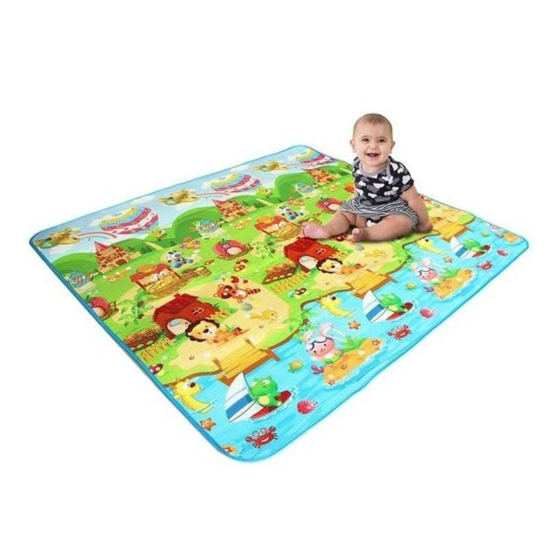 GENERICO - Alfombra Plegable Antigolpes De Juegos Para Bebés