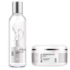 WELLA - Shampoo y Mascara SP Reverse Reparación.