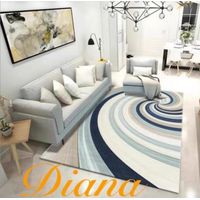 ALFOMBRA ANTIDESLIZANTE 3D BLANCO CON HERMOSO DISEÑO ESPIRAL160CM X 200CM