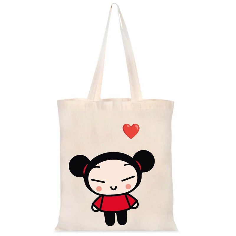 GENERICO - BOLSO PUCCA  TOTE BAG  CREA  ESTAMPADO PUCCA COMICS 35 X 40 CM