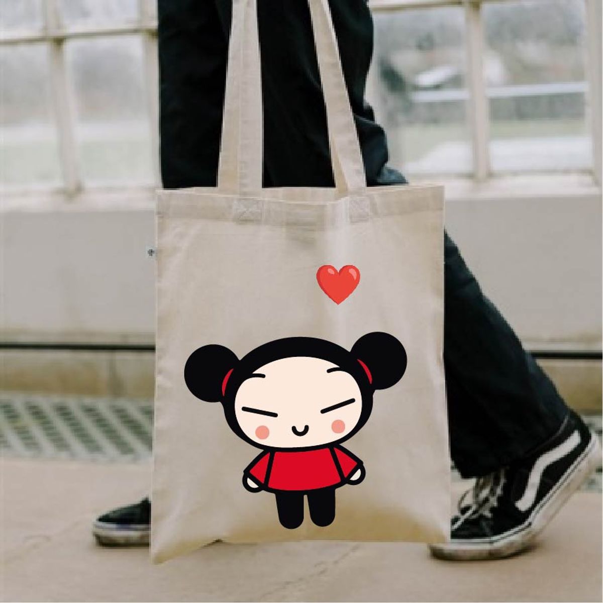 GENERICO - BOLSO PUCCA  TOTE BAG  CREA  ESTAMPADO PUCCA COMICS 35 X 40 CM