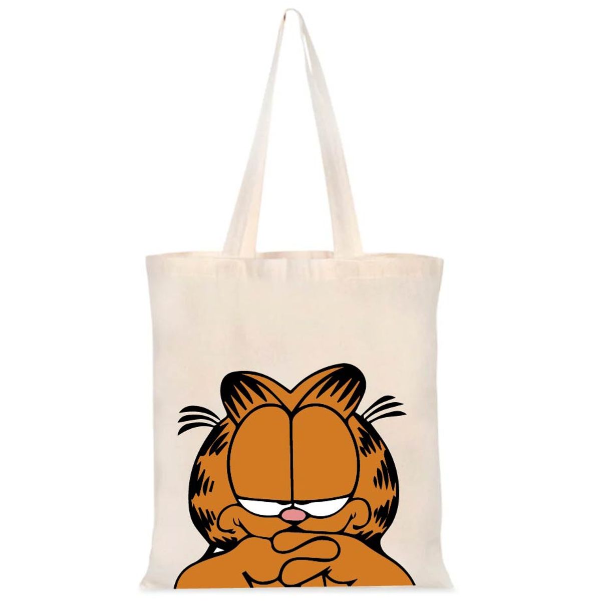 GENERICO - GARFIELD TOTE BAG  CREA  ESTAMPADO GARFIELD  COMICS 35 X 40 CM