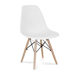 GENERICO - Silla de comedor estilo eames blanca