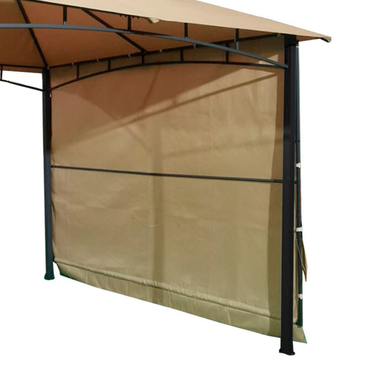 EL BARCO - PÉRGOLA CON LATERAL 3x3mt COLOR CAFÉ
