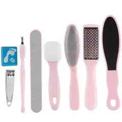 GENERICO - Set De Pedicure Metalico Rosado